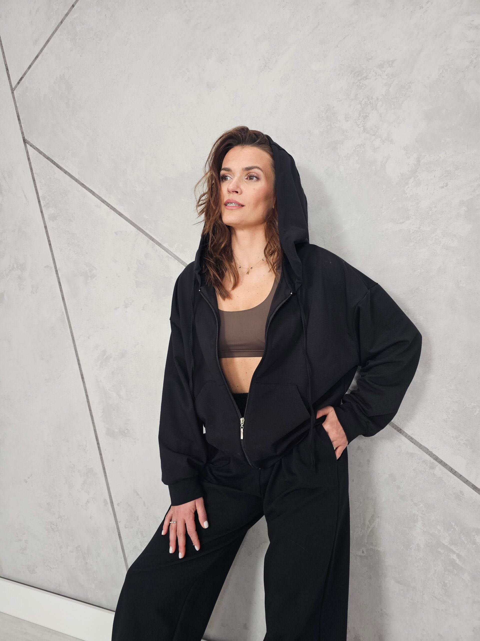 Bluza Rozpinana CITY (Czarna)